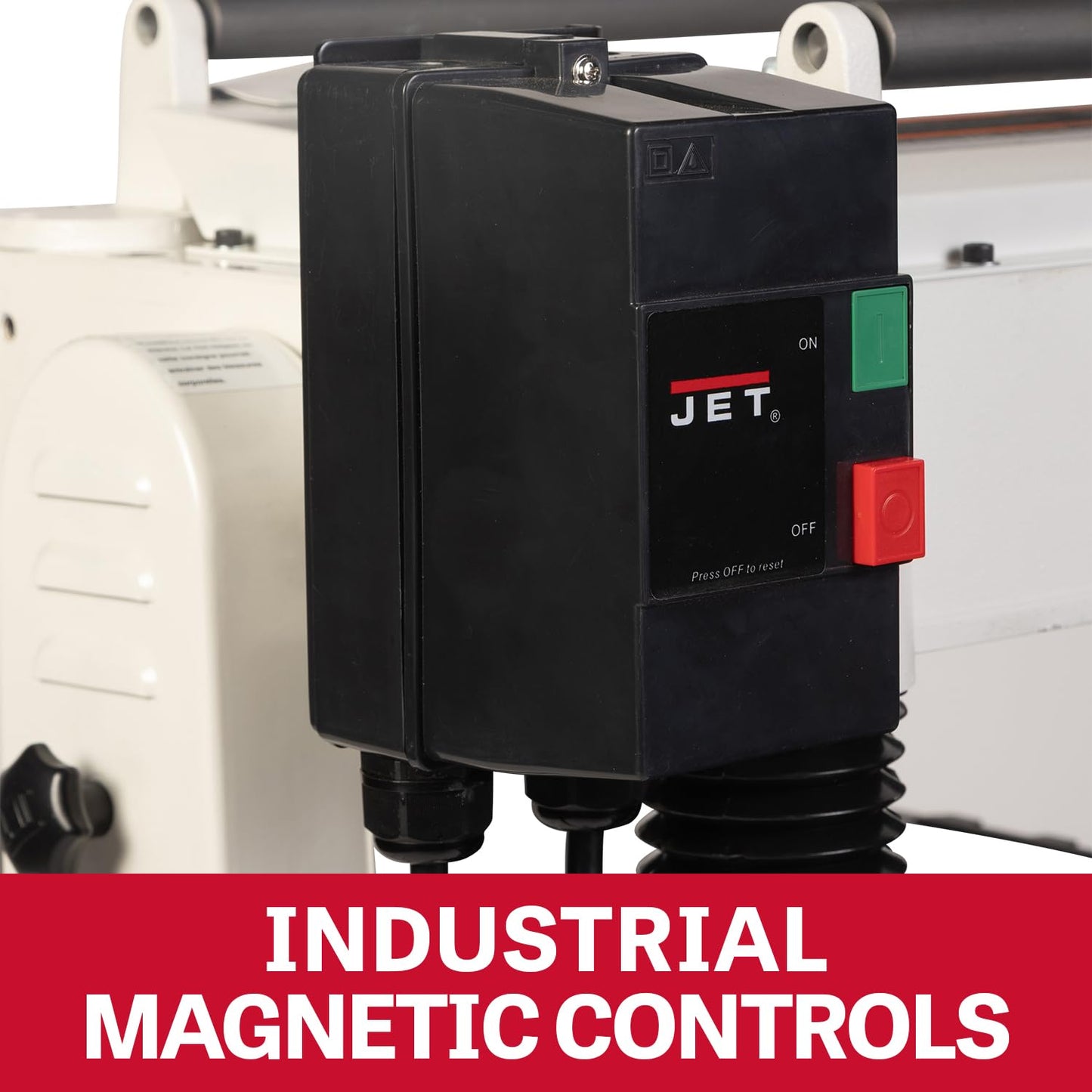JET Black 20-Inch Thickness Planer for Woodworking, Helical Style Cutterhead with 2-Speed (24 FPM / 31 FPM) Feed Rate, 5 HP, 230V 1Ph (JPW-208HH-BLK)