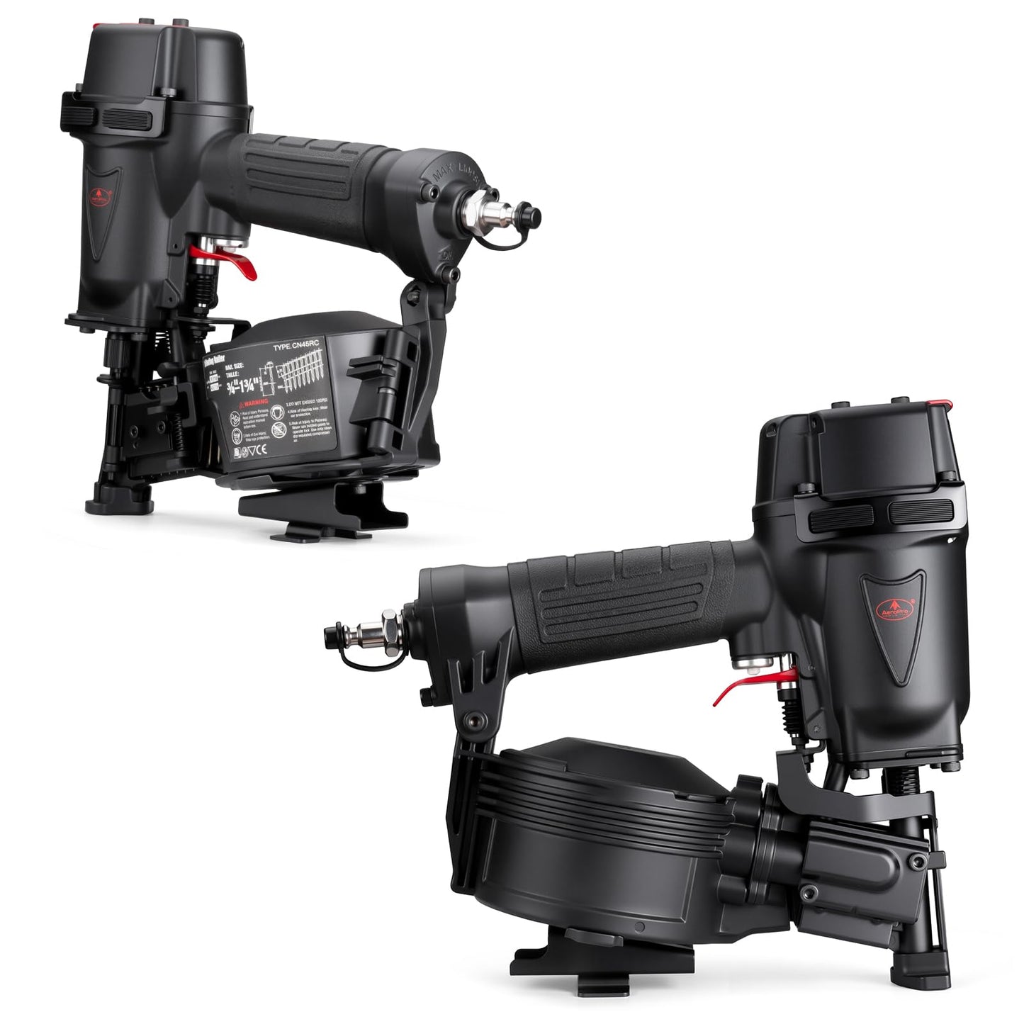 AEROPRO TOOLS Roofing Nailer 15 Degree Coil Roofing Nails 3/4-Inch up to 1-3/4-Inch CN45RC