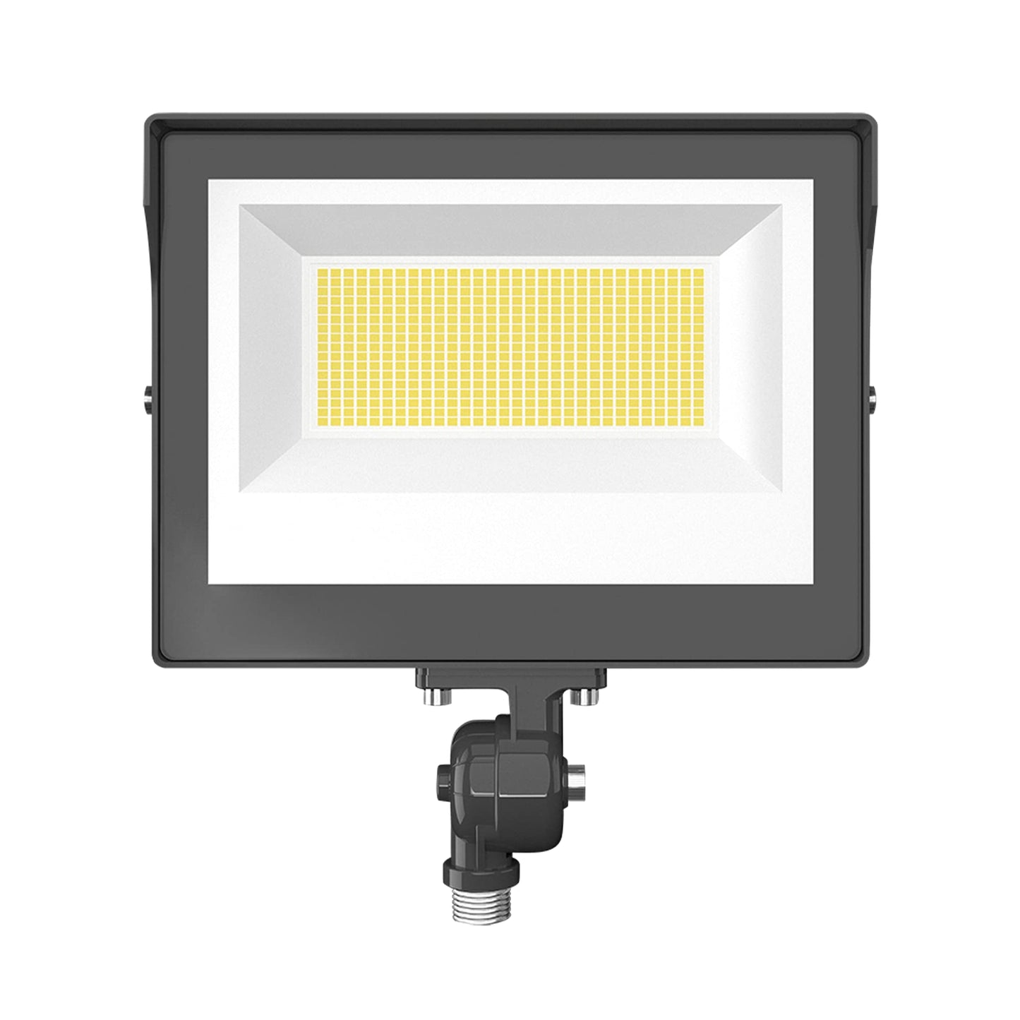 RAB Lighting X17 XFU 3-Way Adjustable Dusk to Dawn LED Flood Light, 3000K/4000K/5000K Selectable, 40W/60W/80W Adjustable, 0-10V Dim to 10%, 120-277 Volt, 1/2'' Knuckle Mount, DLC Premium