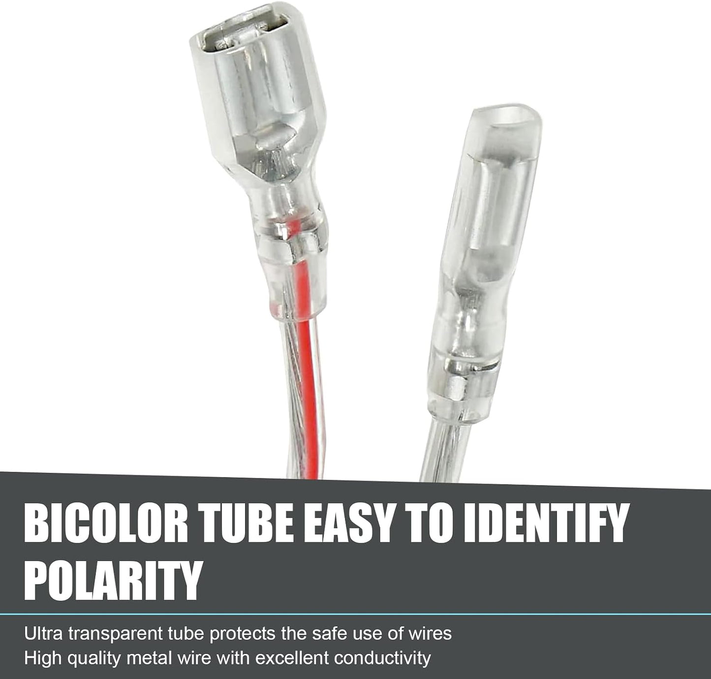 MLY 4 2-Pin PCS Car Door Speaker Wiring Harness Adapter, Plug and Play with Copper Terminals, Compatible