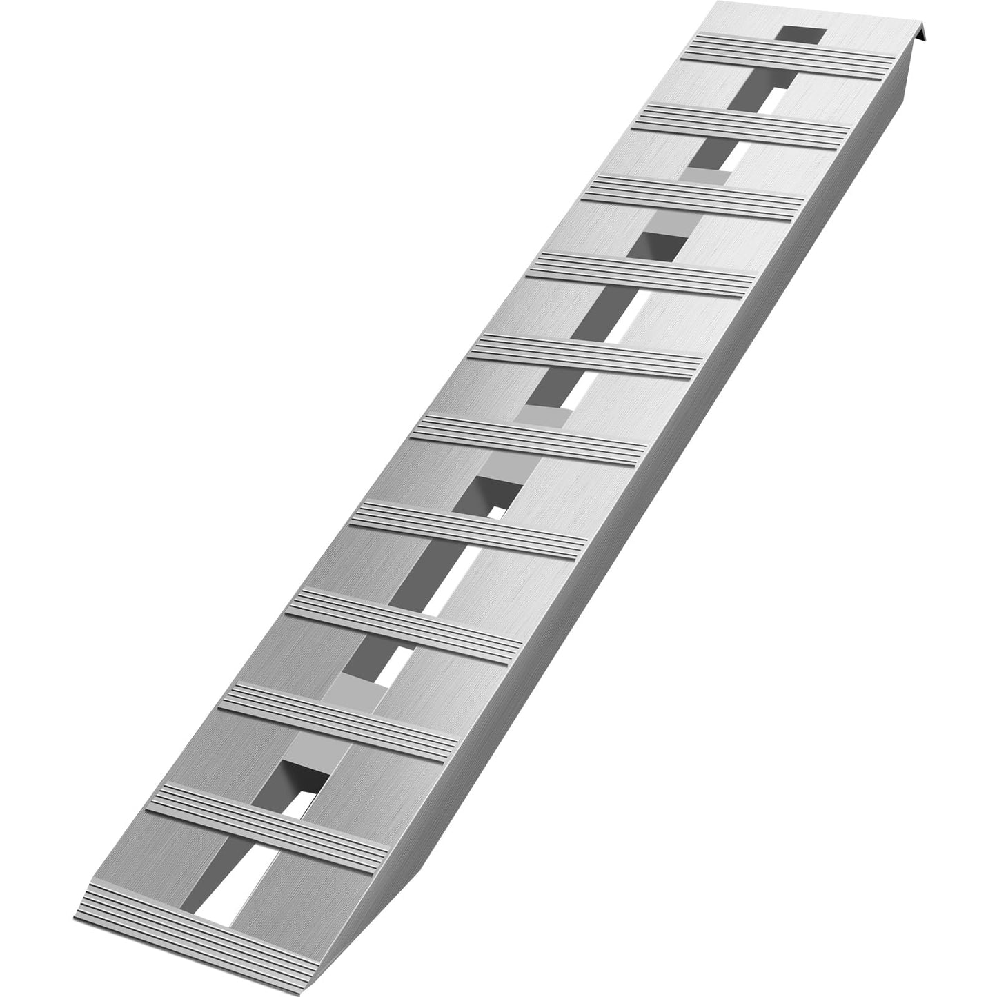 VEVOR Aluminum Ramps, 6000 lbs, Heavy-Duty Ramps with Top Hook Attaching End, Universal Loading Ramp for Motorcycle, Tractor, ATV/UTV, Trucks, Lawn Mower, 60" L x 12" W, 2Pcs