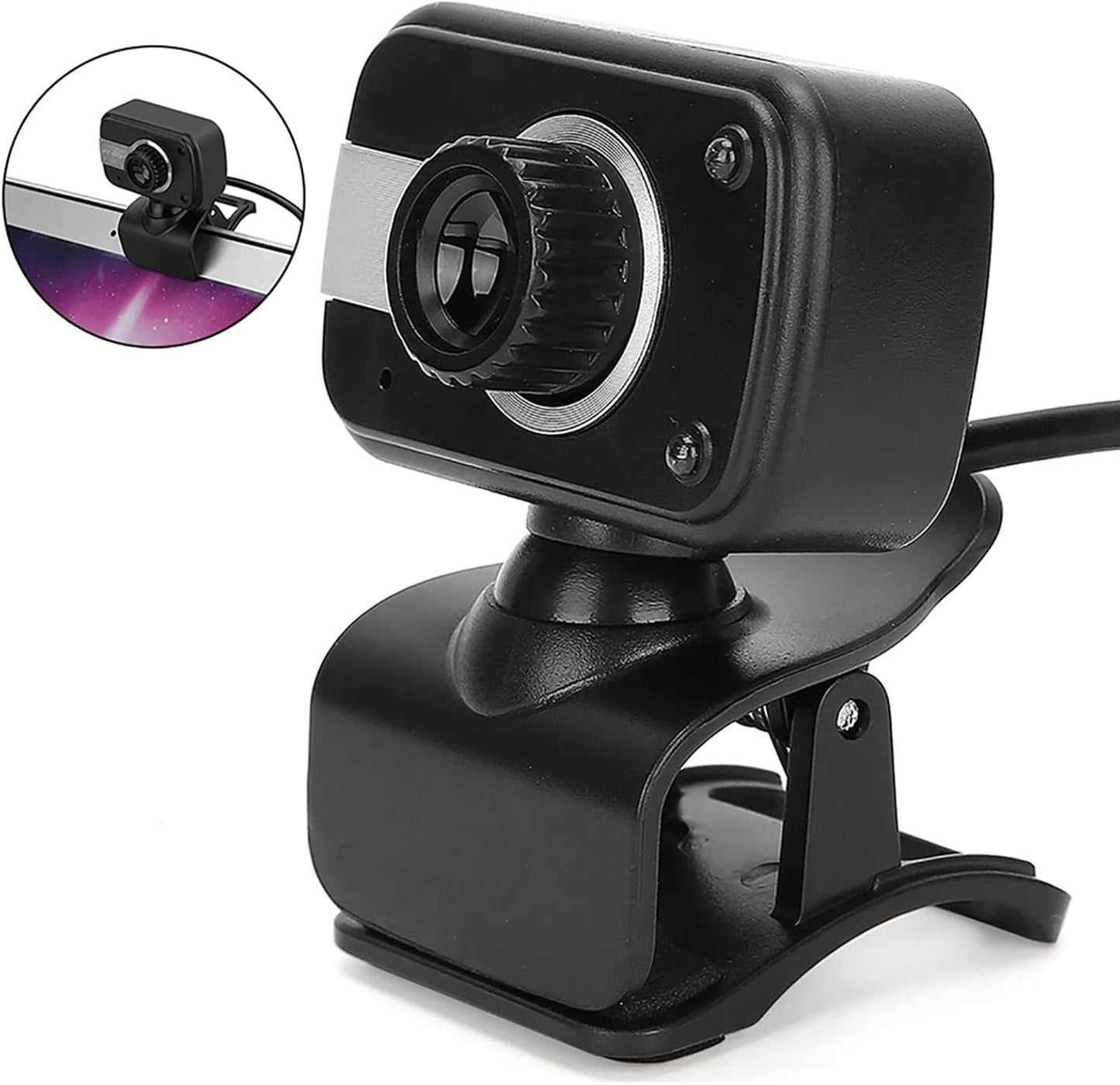 Yosoo Health Gear USB Web Camera, Laptop PC Desktop Webcam with Microphone for Video Calling Recording Conferencing