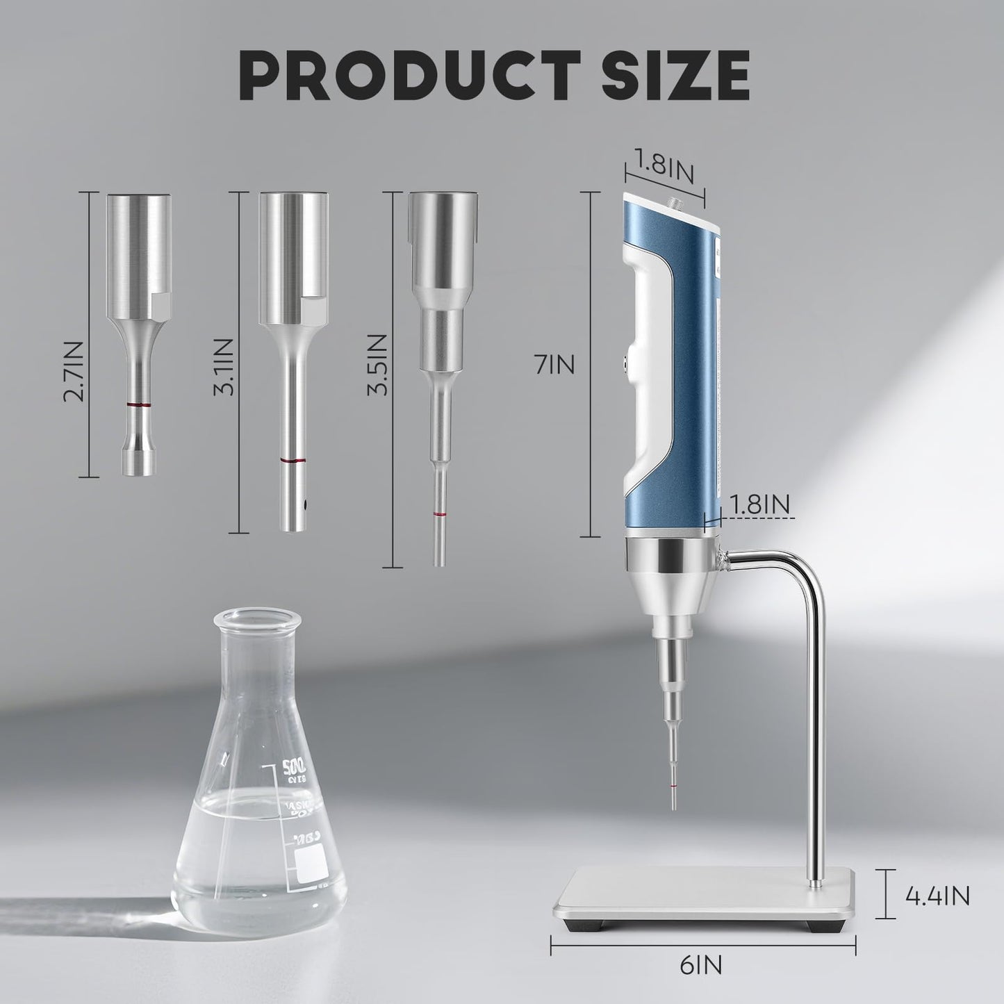 CGOLDENWALL Ultrasonic Homogenizer Handheld Portable Sonicator Processor Cell Disruptor Mixer with Stand (8mm Probe, 50-300mL, 300W)