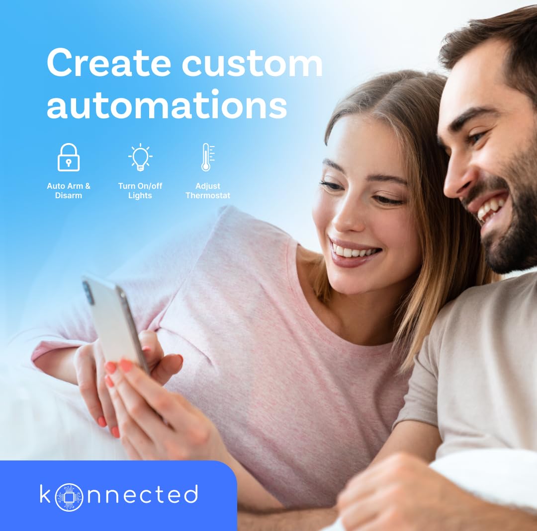 12-Zone Wired Smart Alarm Panel - Konnected Alarm Panel Pro Conversion Kit - Make Wired Alarm System Smart - SmartThings, Alexa - No Batteries or Monthly Subscription - Wi-Fi & Ethernet Connection