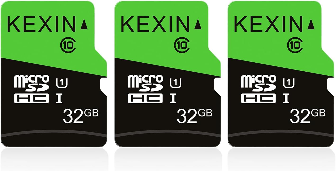 KEXIN 3 Pack 32GB 10 C10, U1, 32 3 Pack Micro SD Card Memory Card MicroSDHC UHS-I Memory Cards Class High Speed Card