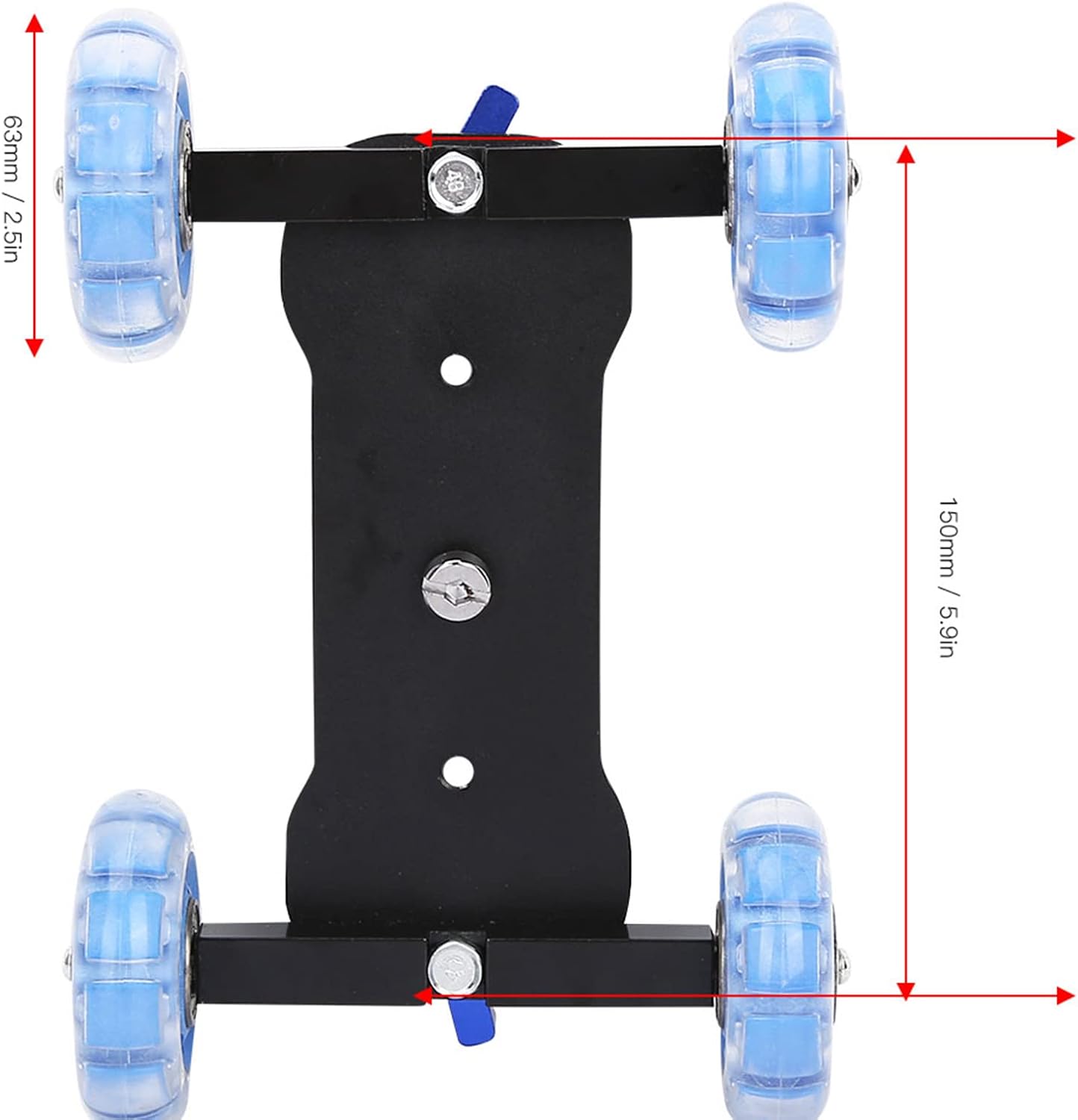 BONKZEBU Filmmakers Camera Dolly Skater Professional Rolling Cart Smooth Stable Movement Adjustable Platform DSLR