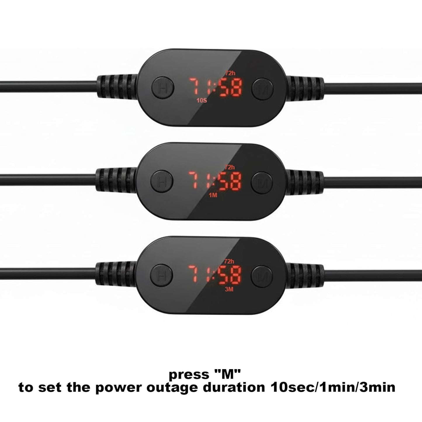 24/48/72H 5V-15V 5.5x2.1mm 24/7 Automatic DC Router Rebooter Cable - Fixes Constant Internet Drops & Wi-Fi Lag - Auto