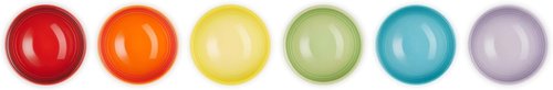 Le Creuset Set of 6 Multi-Color 2 Oz Vancouver Pinch Bowls - Perfect for Cooking & Serving