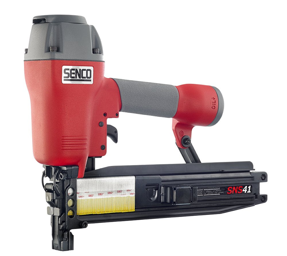 SENCO 3L0003N Pneumatic Construction Stapler, 16 Gauge, 7/16 inch Crown, 2 Inch Length, Model: SNS41