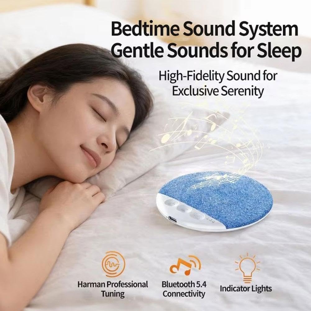 Vimilove 2026 New Sleep Pillow Speaker, Bluetooth Pillow Speaker with White Noise Timer Wireless Sleep Aid with Stereo