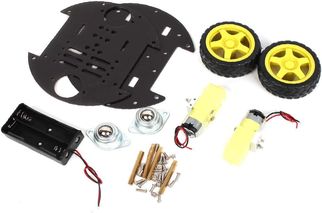 Lon0167 2WD Case(id:30f 56 e33) New IR Remote Featured Control Smart reliable efficacy Robot Chassis w Battery ae