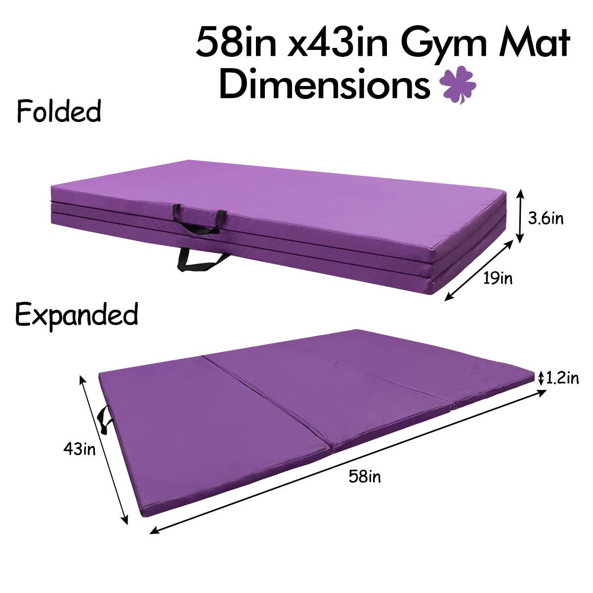 GLANT Gymnastics Bar for Kids with Swing Set, 8 Heights Adjustable Easy Folding Gymnastic Training Bar Kids Monkey Horizontal Bars - Max Load 300LBS (Purple-MAT)