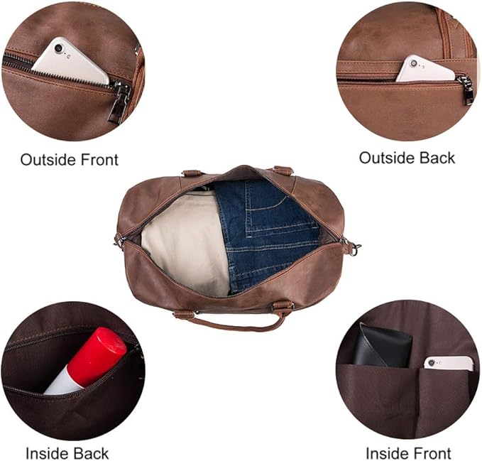 Weekender Overnight Bag Carry On Bag Travel Bag with Shoe Pouch