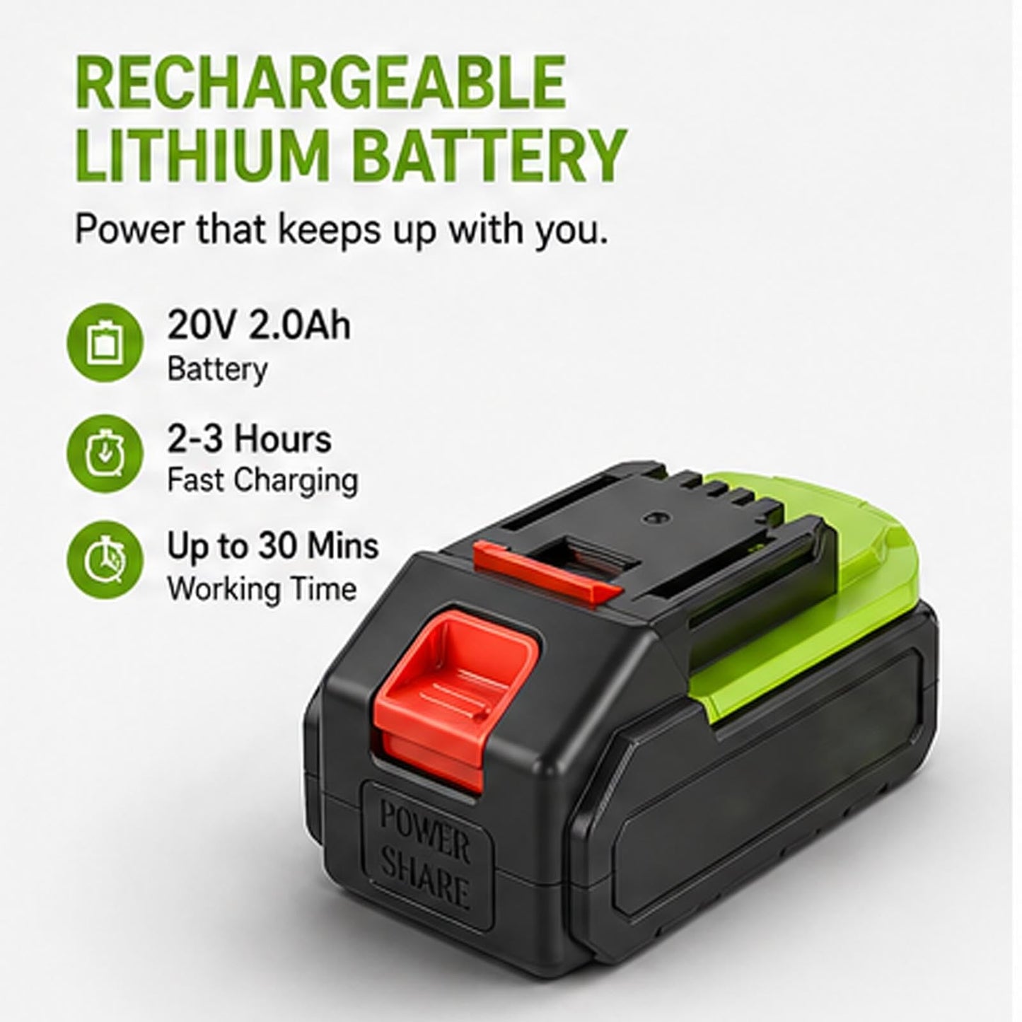 Cordless Leaf Blower with Battery and Charger, 750W Handheld Electric Blower, 130 MPH 140 CFM Lightweight Blower for Lawn Care, Patio, Yard, Car Drying, Dust, Leaves