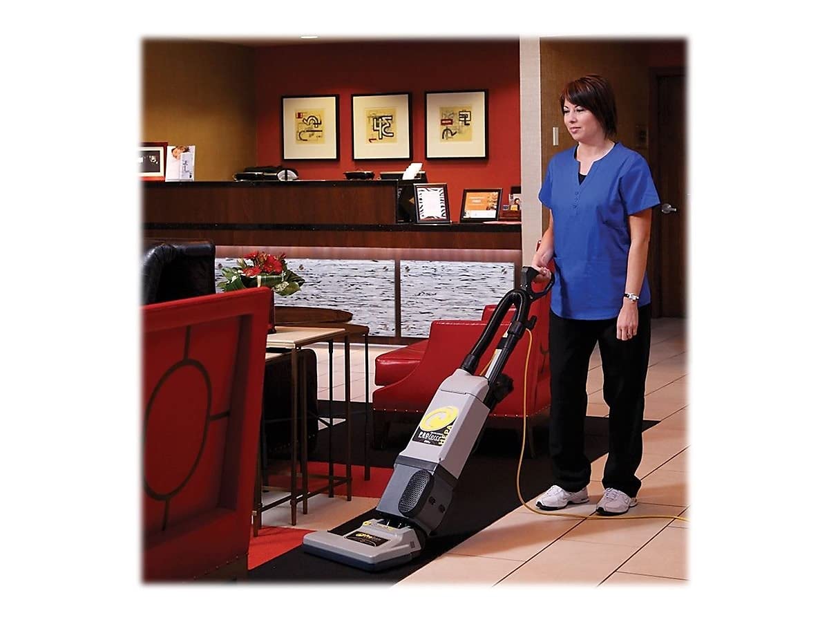 ProTeam ProForce 1500XP Bagged Upright Vacuum Cleaner with HEPA Media Filtration, Commercial Upright Vacuum with On-Board Tools, Corded