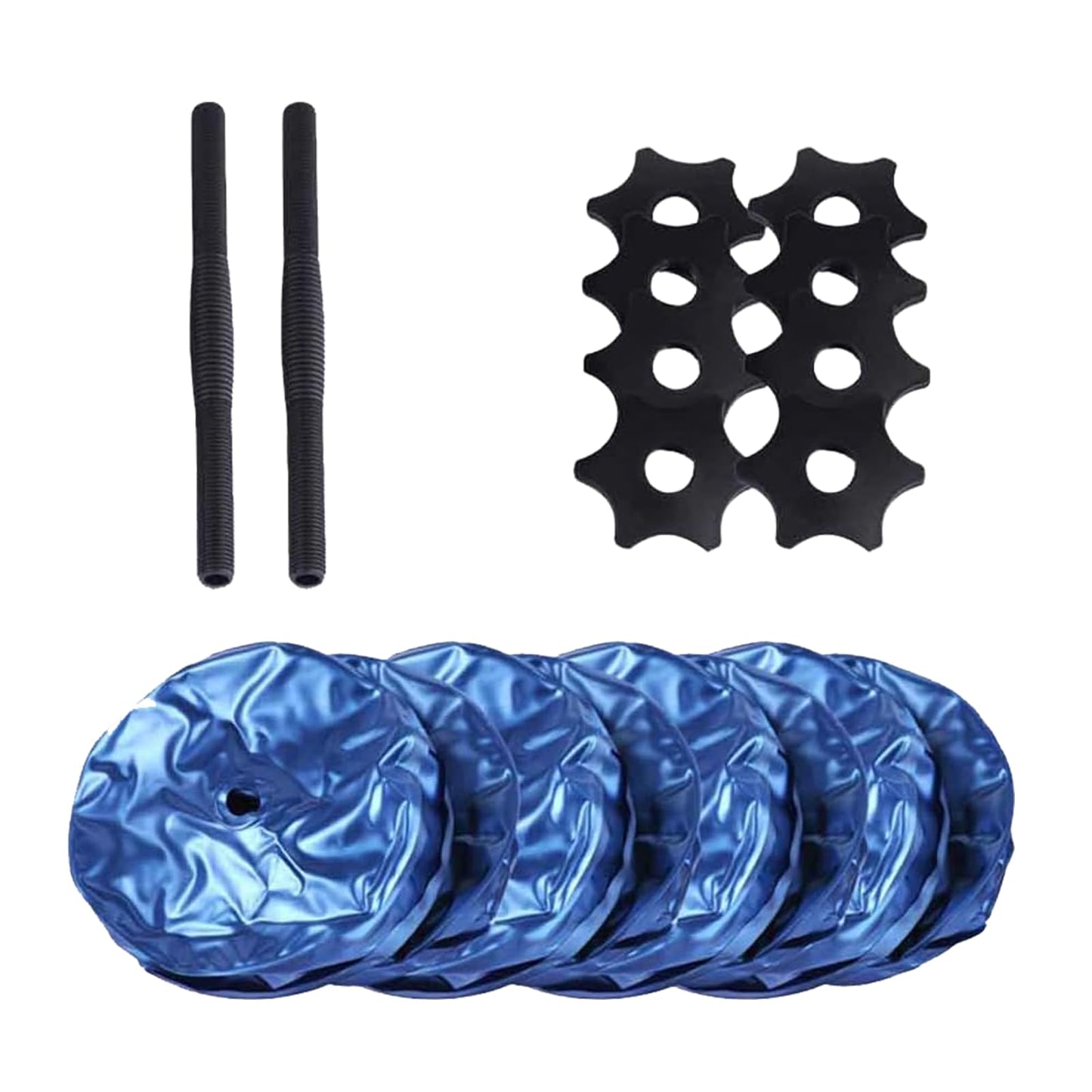 Water Filled Dumbbells Set, Water Filled Weights 2Pcs/Set, Portable Travel Weights, Shaping and Body Building, Strength Training, 8-10kg Portable PVC Travel Dumbbells