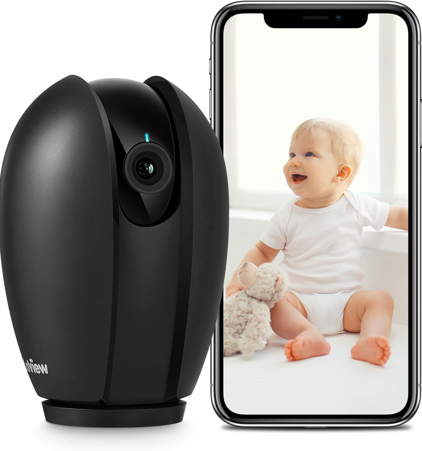 LaView 1080P 360 Camera,2-Ways Indoor Security Camera, Home Security Camera with Sound & Motion Detection, Baby Monitor