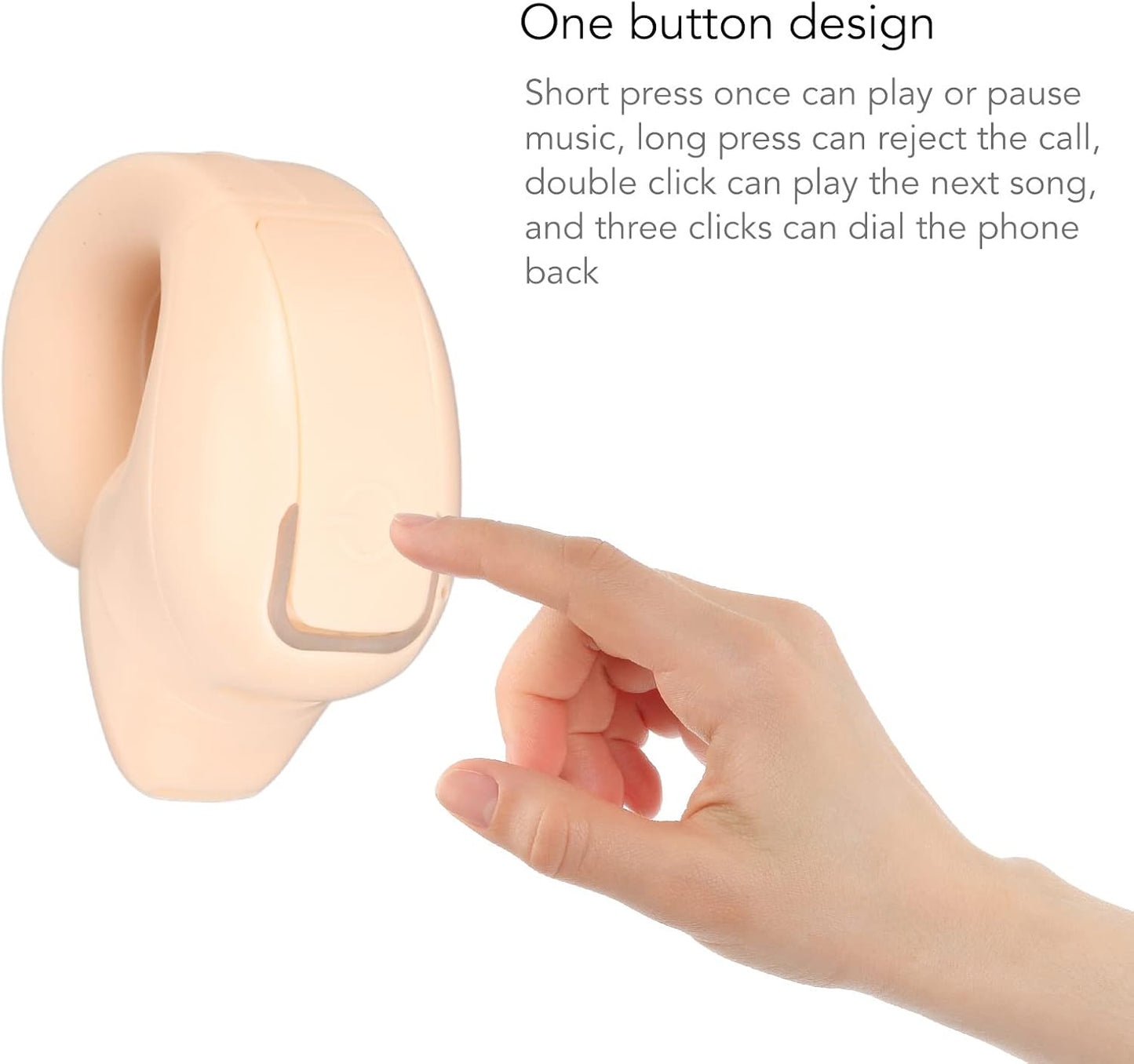 5.3 Set, Bluetooth Headphones Clip on Earbuds, Single Clip On Open Ear Headphones, Bluetooth Head One Design