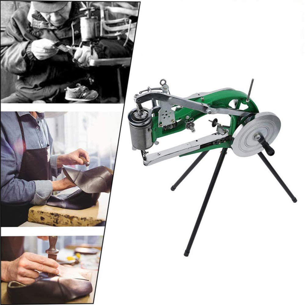 BACHIN Shoe Repair Machine Hand Cobbler Sewing Machine dual Cotton Nylon Line Sewing Machine Manual Leather Machine for Shoes Cloth Bags