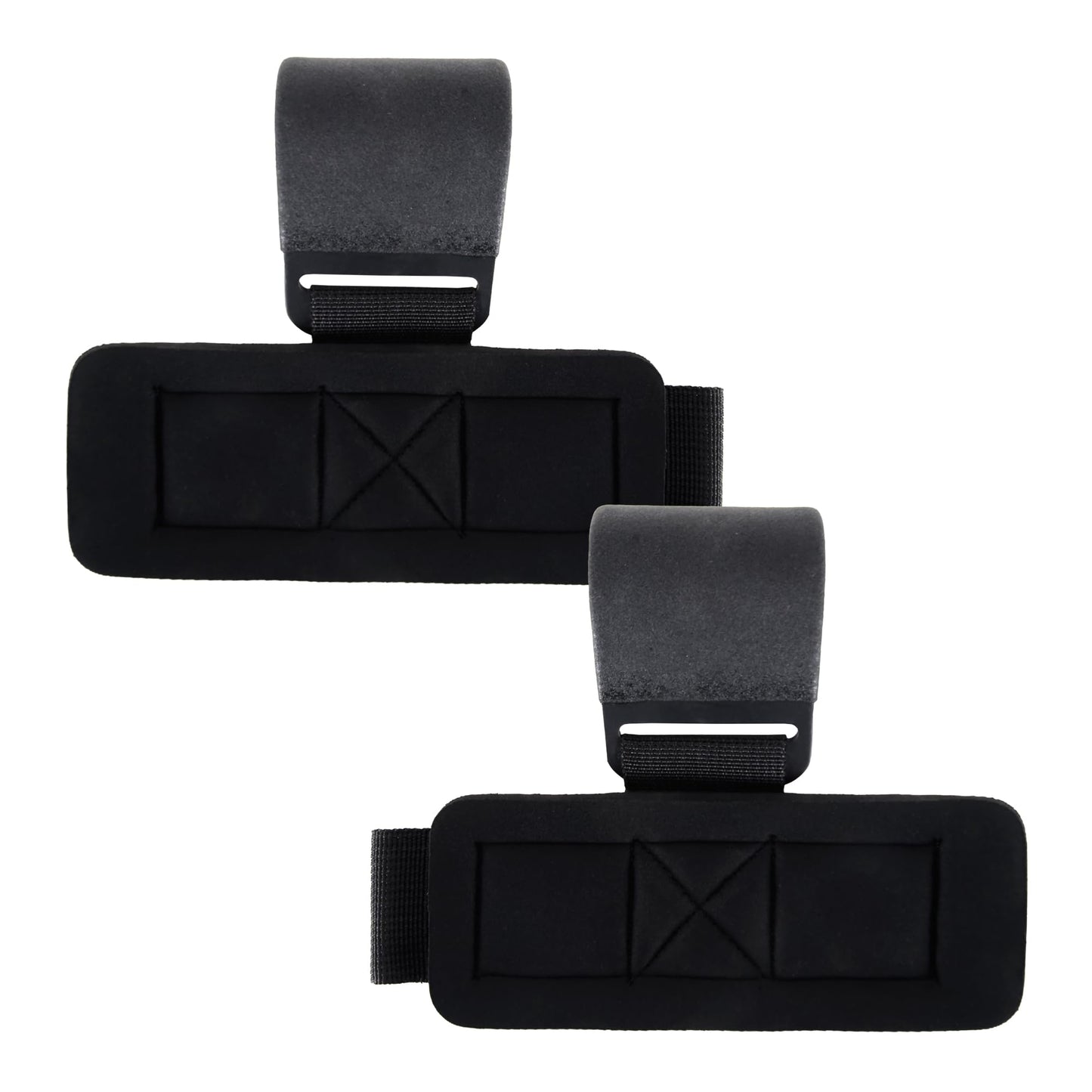 Heavy Duty Lifting Hooks (Pair) for Weightlifting – Wrist Support Straps with Metal Hooks, Padded Neoprene Gym Straps for Deadlifts, Pull Ups, Rows, Powerlifting – Non-Slip Grip Support for Men & Women