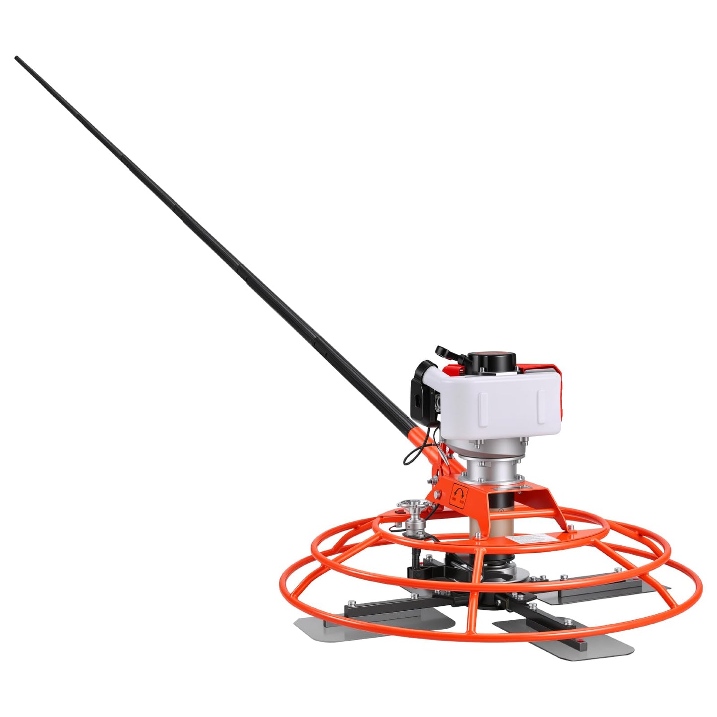 VEVOR Power Trowel, 28.3 inch Trowel Diameter Concrete Finishing Machine, 4 Blades, Adjustable 0-12° Pitch, Gas-Powered Walk-Behind Cement Surface Finisher for Smooth Floors, Bridge Construction