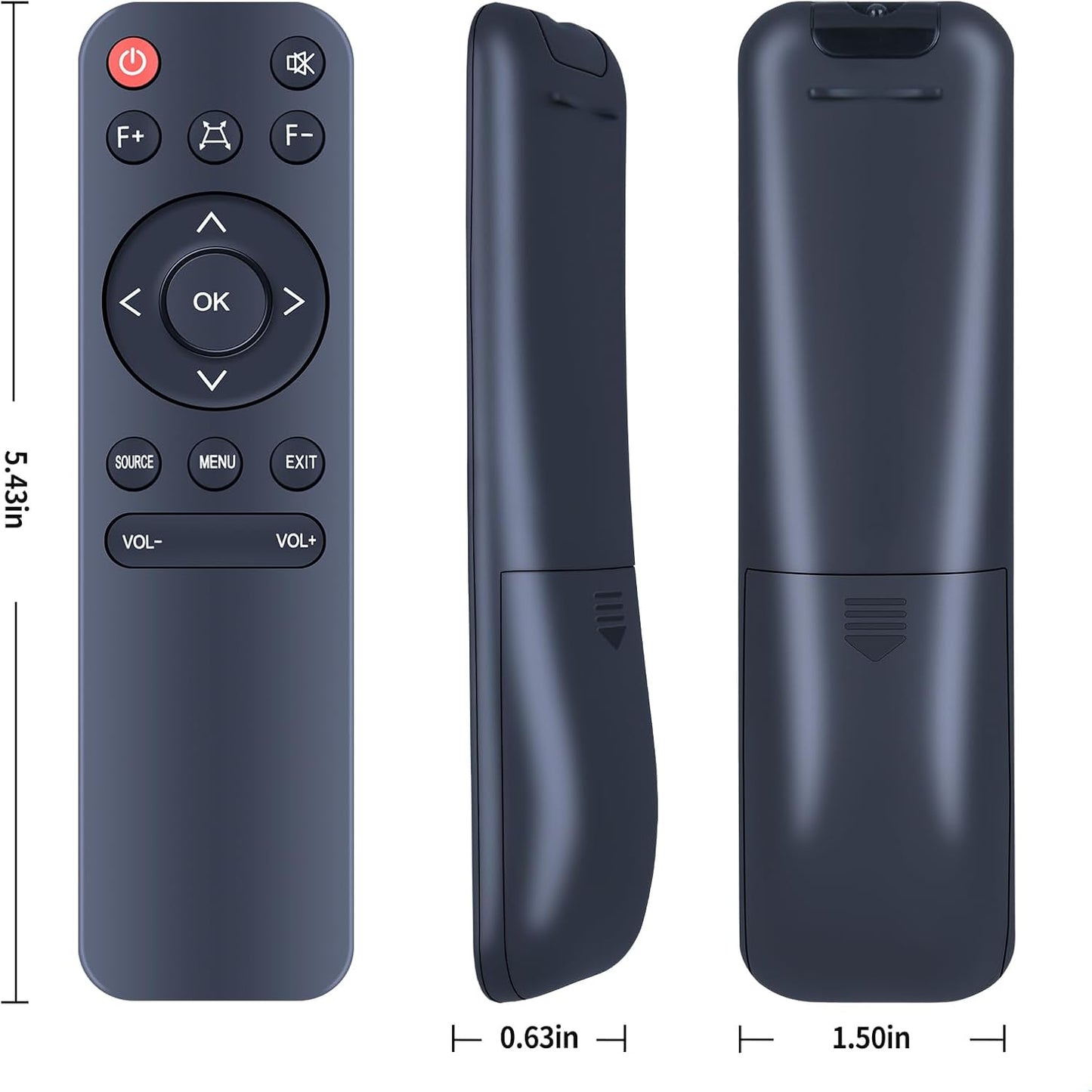 WDZP E30, GO1 New Projector Remote Control Replacement fit for Jimveo Goiaey Projectors