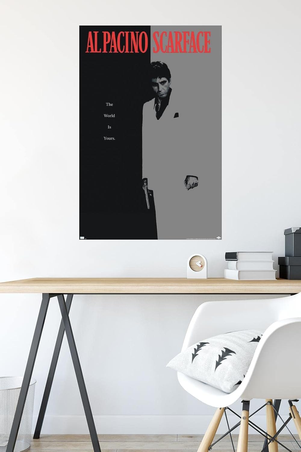 Scarface Wall Poster - Unframed One Sheet Design, 34" x 22.4" | Perfect for Movie Lovers
