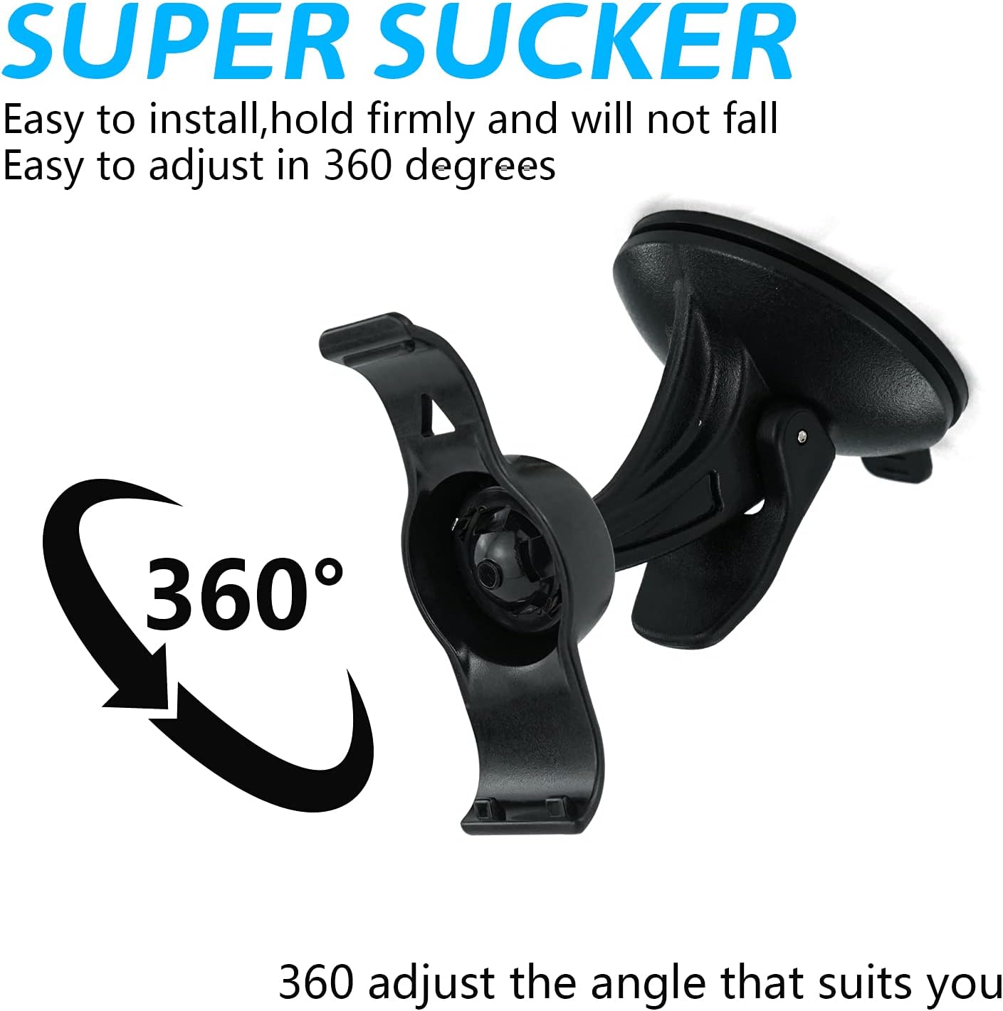 EKIND 40 40LM 010-11765-01) Car Windscreen Windshield Suction Cup Mount Holder Cradle Compatible for Garmin GPS Nuvi