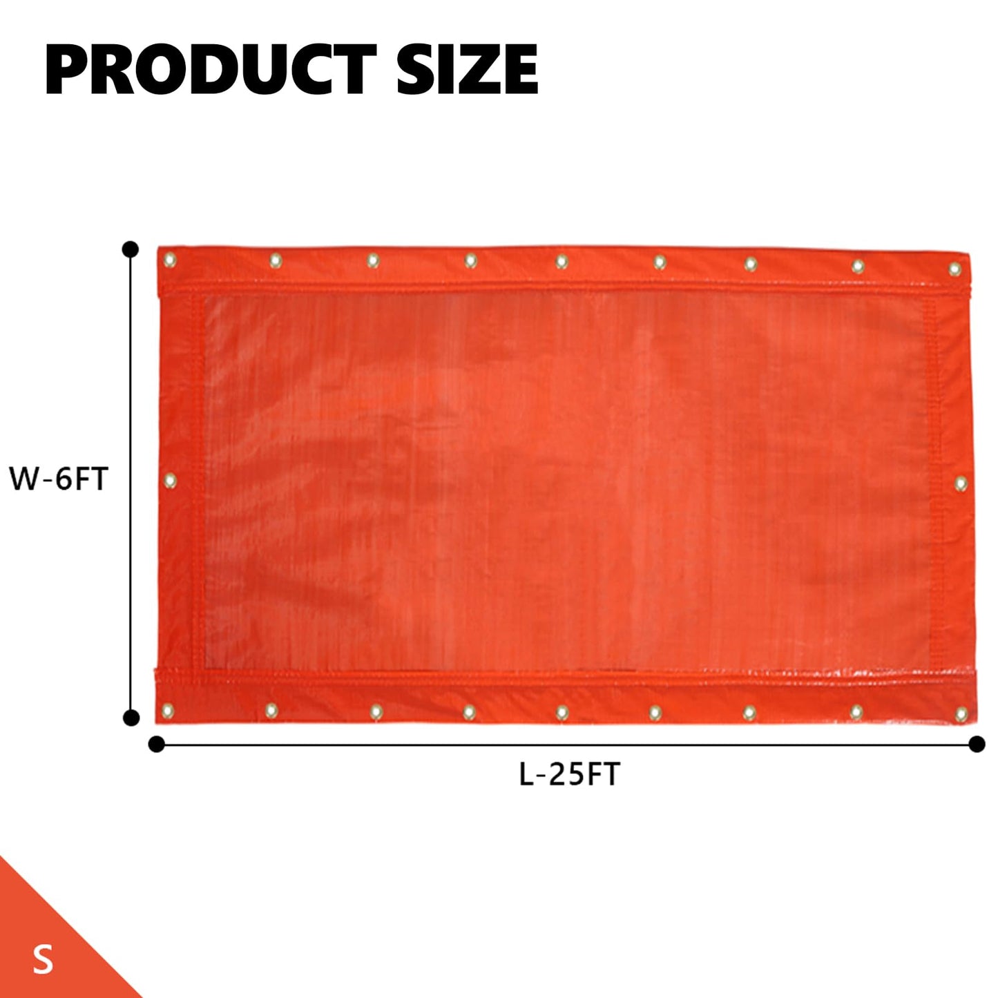6' x 25' Concrete Curing Blanket, Multipurpose Use Tarp Waterproof Keepwarm Blanket Tarpaulin, Thickness 3.6 Millimeters