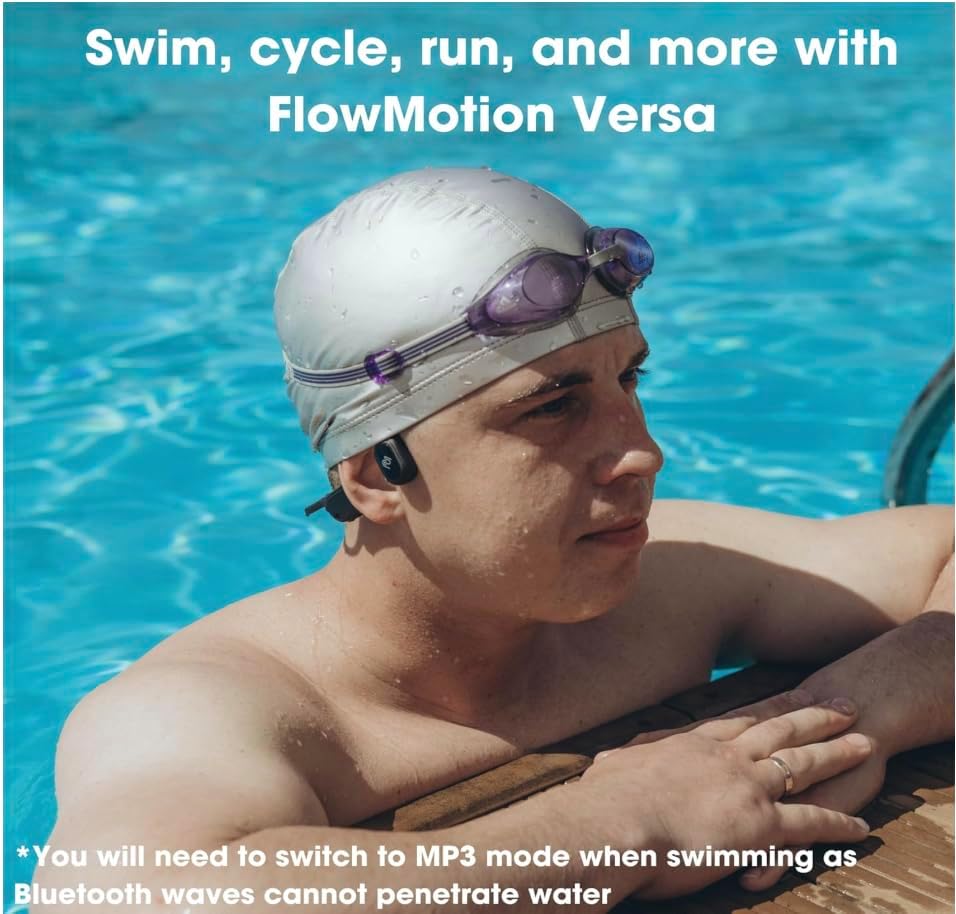 Swimming 32GB MP3 IP68 Swimming, Versa Mini Open-Ear Headphones Bluetooth Bone Conduction Headphones, Player