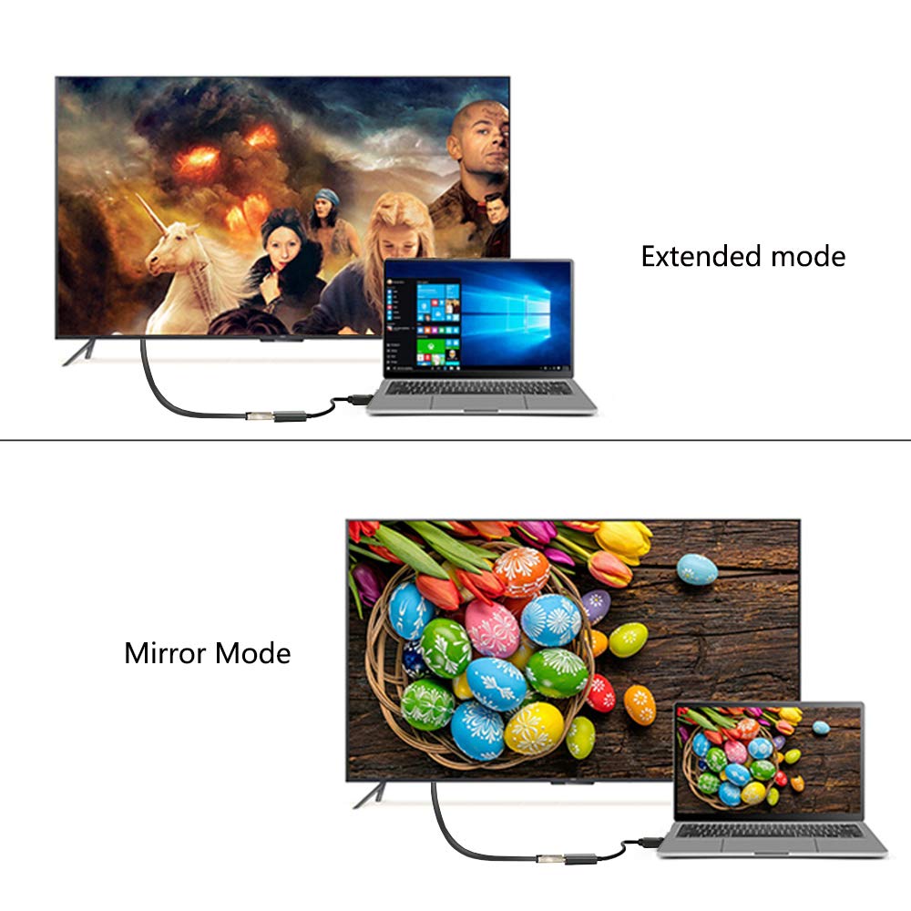 Anbear (1 Pack, DisplayPort to HDMI, Display Port Adapter to HDMI for Desktops and Laptops Connect to HDMI Displays DP)