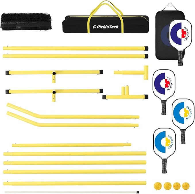 Portable Pickleball Net - 22 FT USAPA Regulation Size, Applies to Indoor & Outdoor & Driveway, Pickle Ball Net System with Carrying Bag