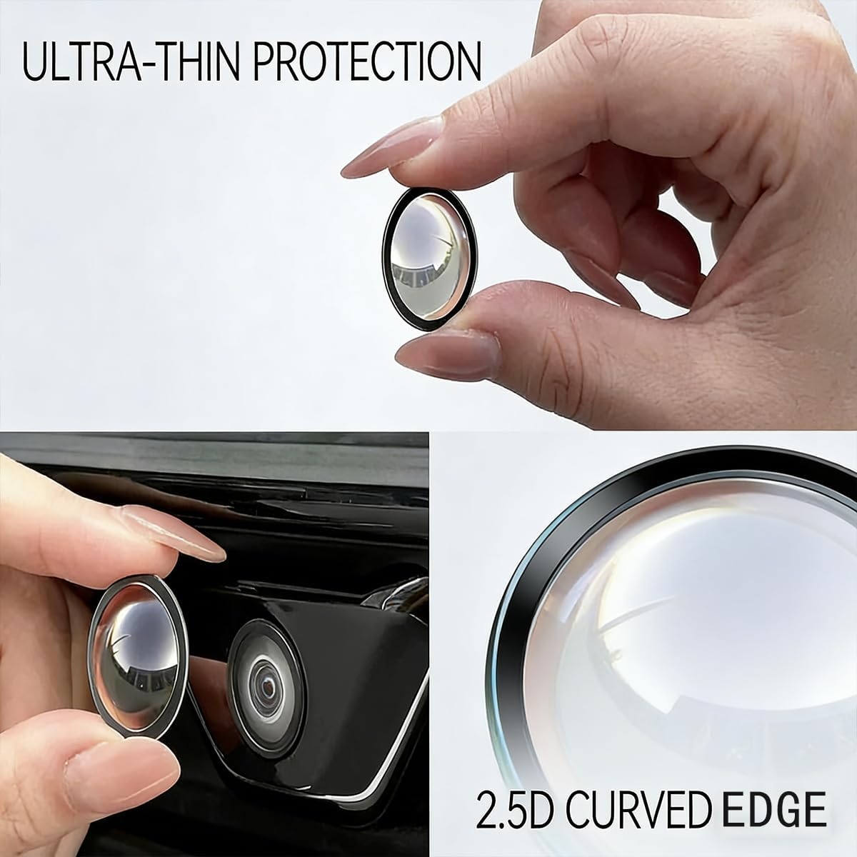 Generic 2-Pack Car Backup Camera Lens Protector, Ultra Clear Protective Film for Rear View Camera, Waterproof Anti-Fog