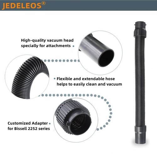 JEDELEOS Replacement Hose for BISSELL 2252 2253 2254 22543 2255 2256 2258 2259 2260 2316 2486 2487 2489 1831 Powerlifter and CleanView Swivel Rewind Pet Vacuum Cleaner, Replace Part 203-8049