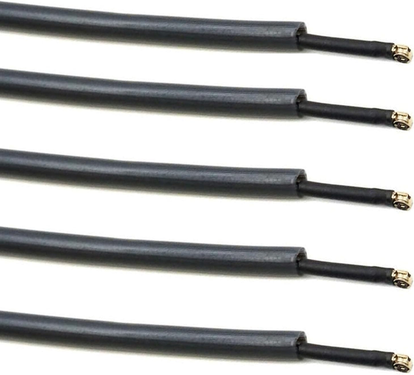 SJZBIN 5PCS 2.4G Black Plastic Protective Antenna Tubes with Cap Suitable for Remote Control Car FPV Drones Quadcopters