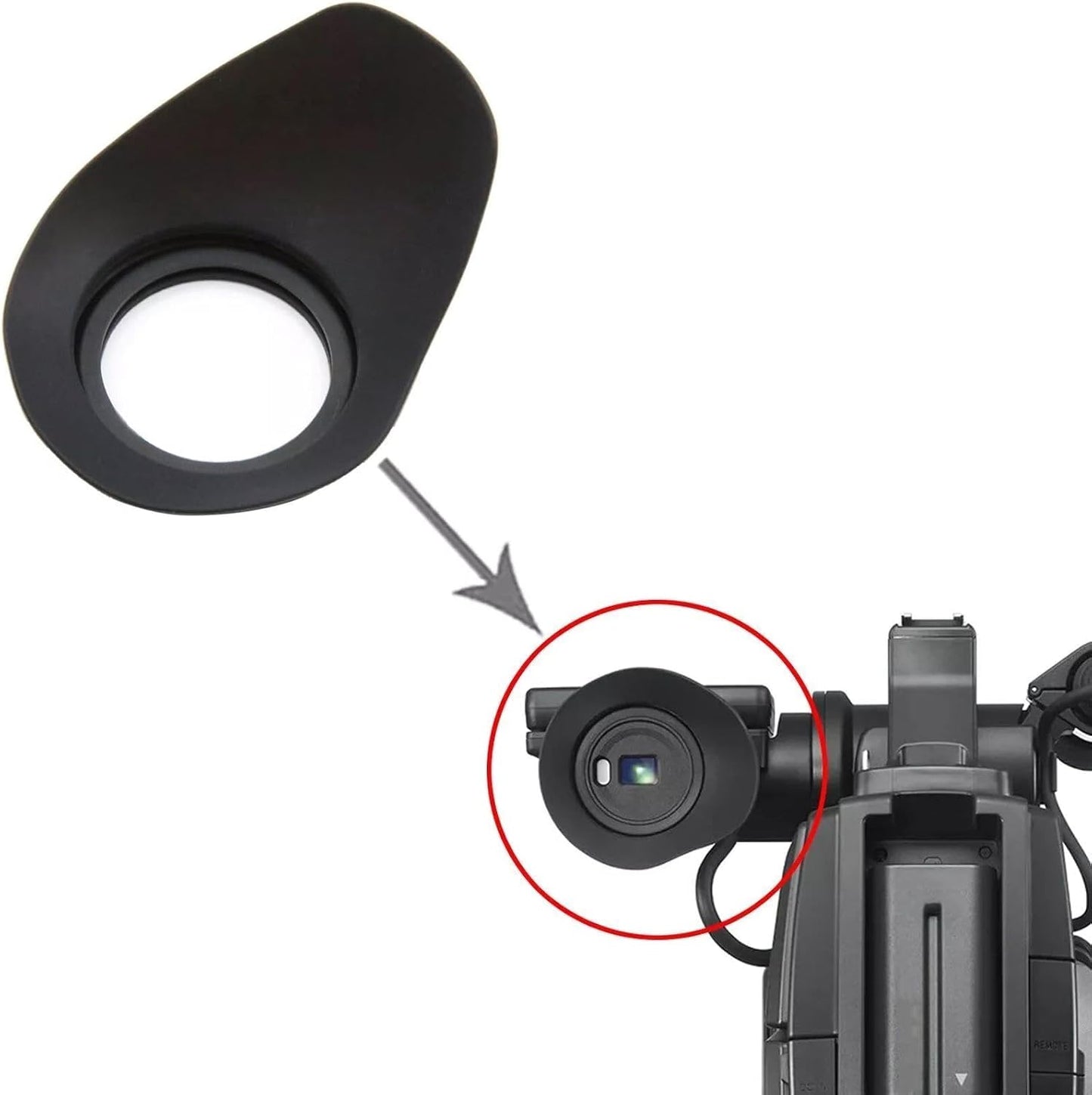 ZEZEFUFU HXR-MC2500 Rubber Camera Viewfinder Eyepiece for Sony Camera