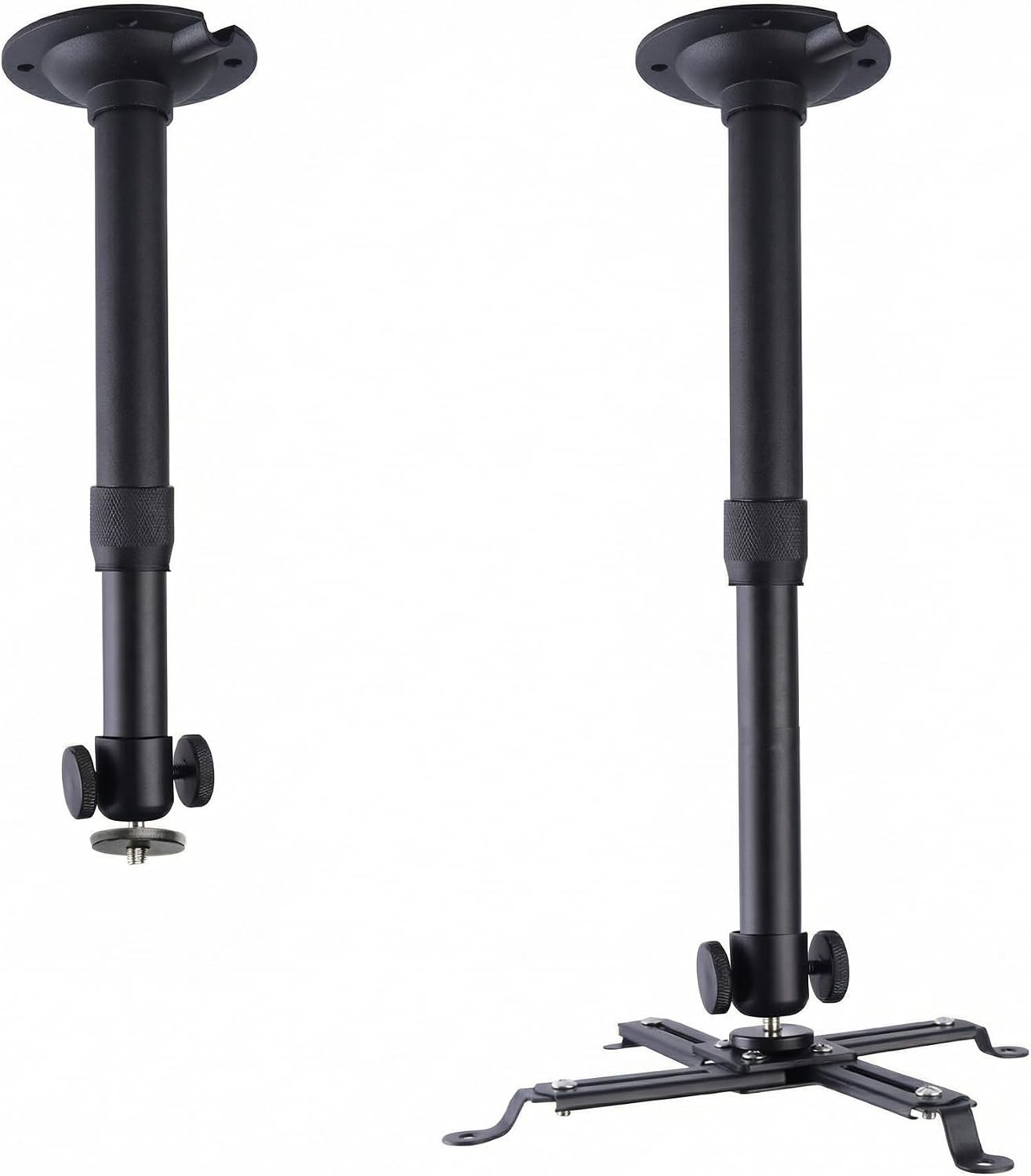 DAWASAPAT -Inch Projector Ceiling Mount with New Gimbal, Adjustable Length Projector Mount, Screw, Compatible with Most