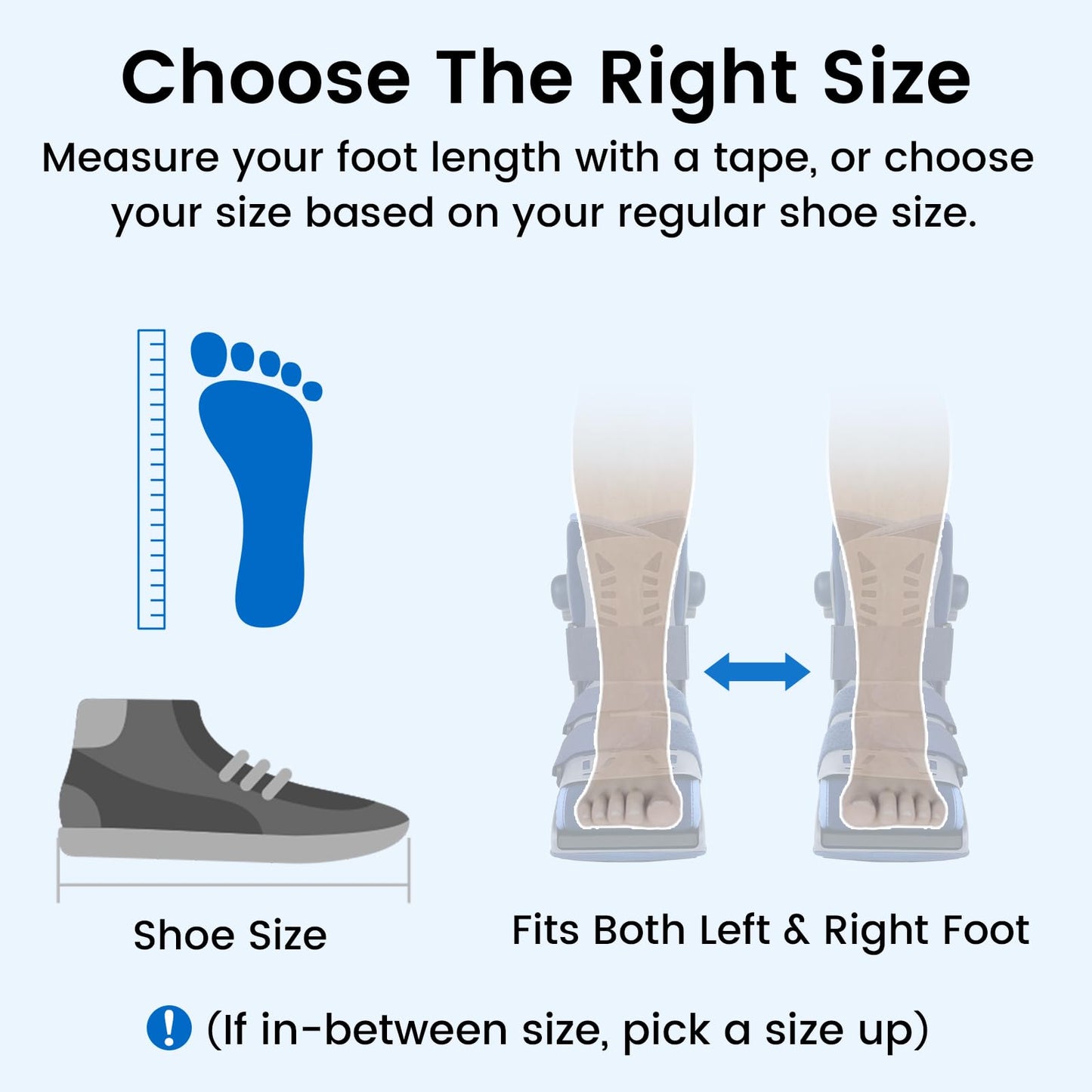 VELPEAU Walking Boot for Broken Foot, Dual Independent Inflatable Airbags and Anti-slip Sole Design, Air Cam Walker Fracture Boot for Women and Men, Fits Left and Right Foot (Short Version Boot, Small)