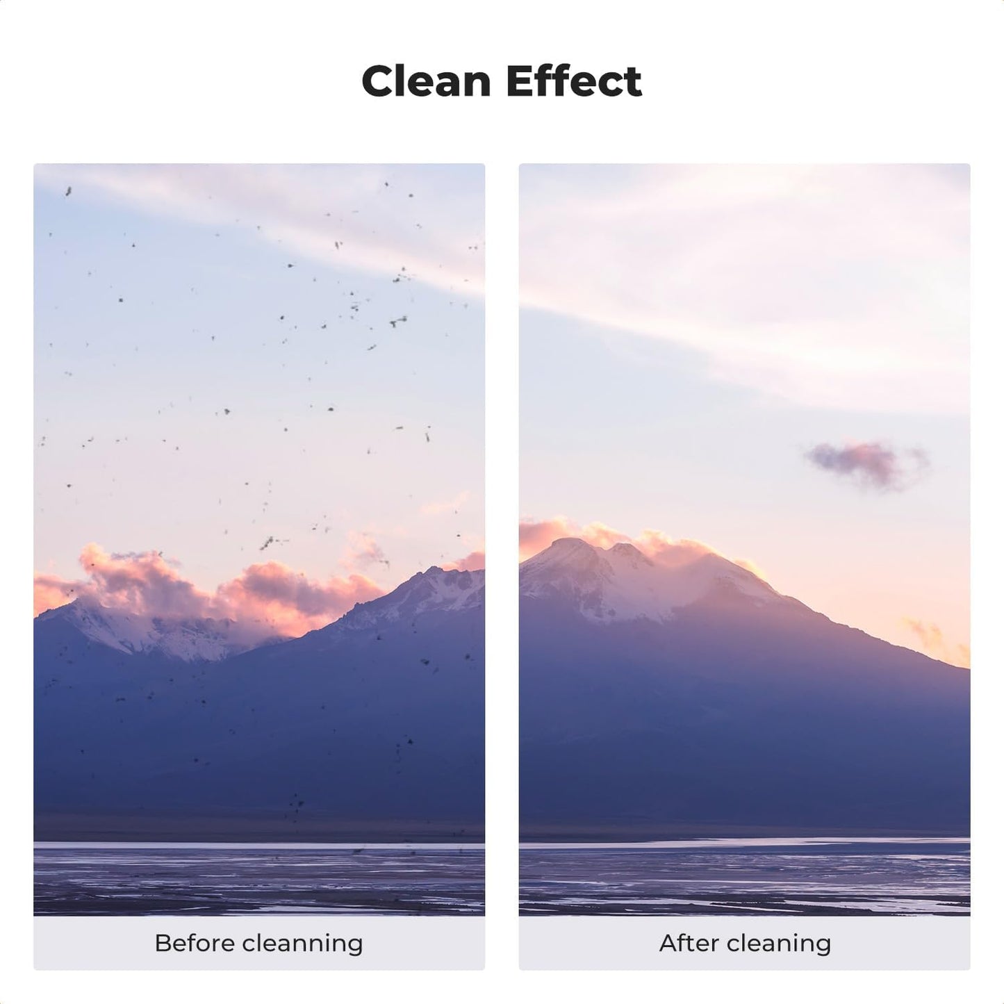 K&F CONCEPT 20ML*2 Non-Flammable Camera Cleaning Solution, Microfiber Lens Cleaner Care Kit, Camera Lens Cleaner