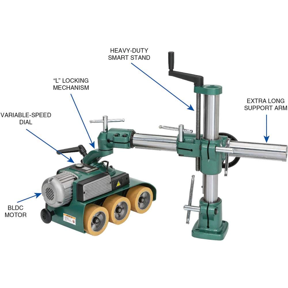 Grizzly Industrial G0826-2/3 HP 3 Roller Variable-Speed Power Feeder