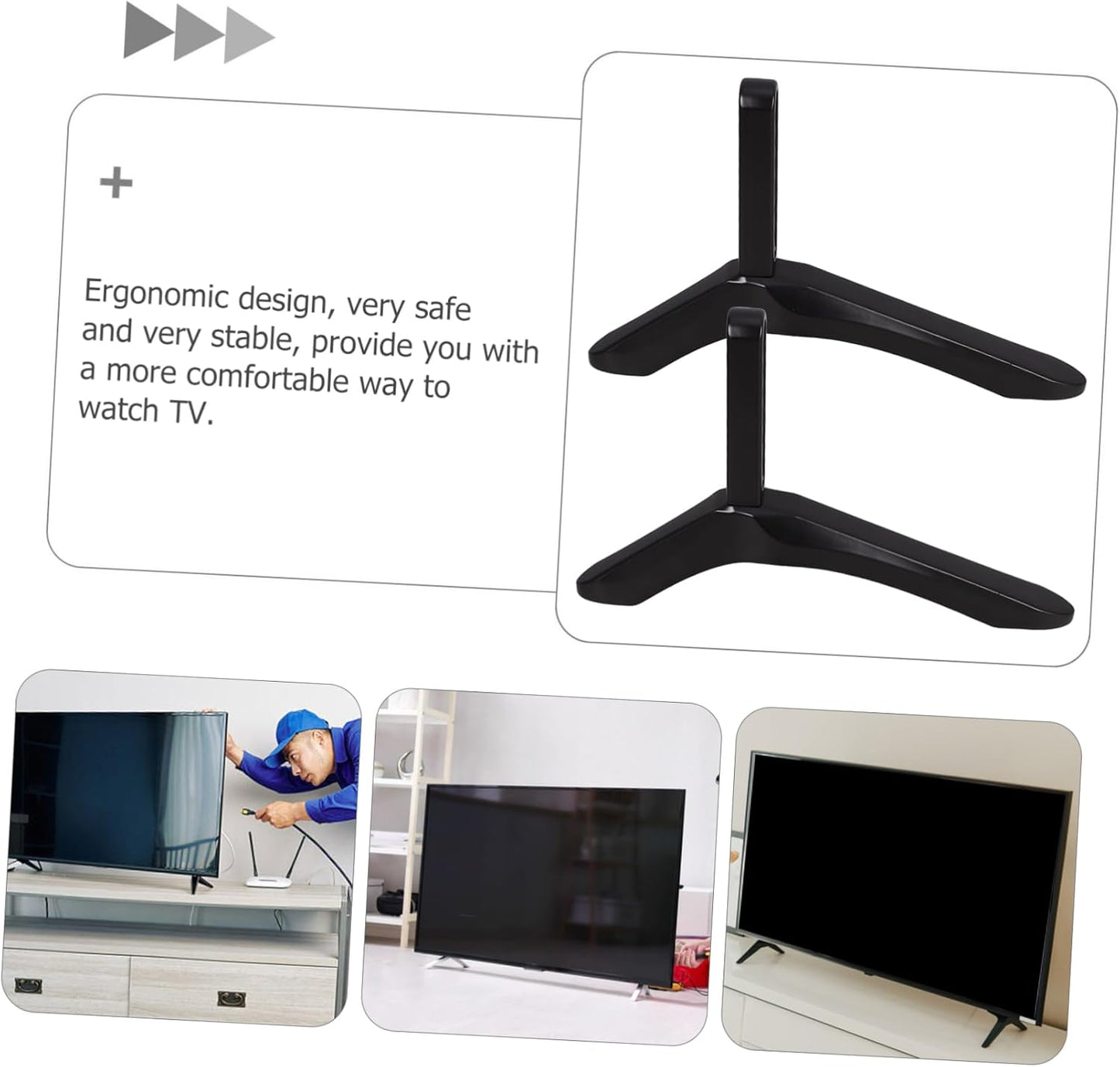 SEWOART Tv Stand Tv Mounts Bracket Strong Load-Bearing Capacity Triangle Base Stand Fits Bedroom Living Room