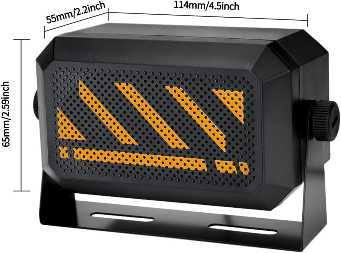 Airiton Communications 3.5mm Rectangular External Speaker/CB Radio Speaker for Ham Radio, External Scanners for All