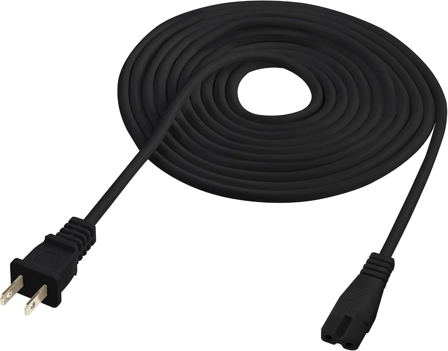 Vebner 17-Foot 2-Prong 17-Foot) Extra Long Polarized Power Cord Compatible with Select Vizio, Insignia, JVC TV LED