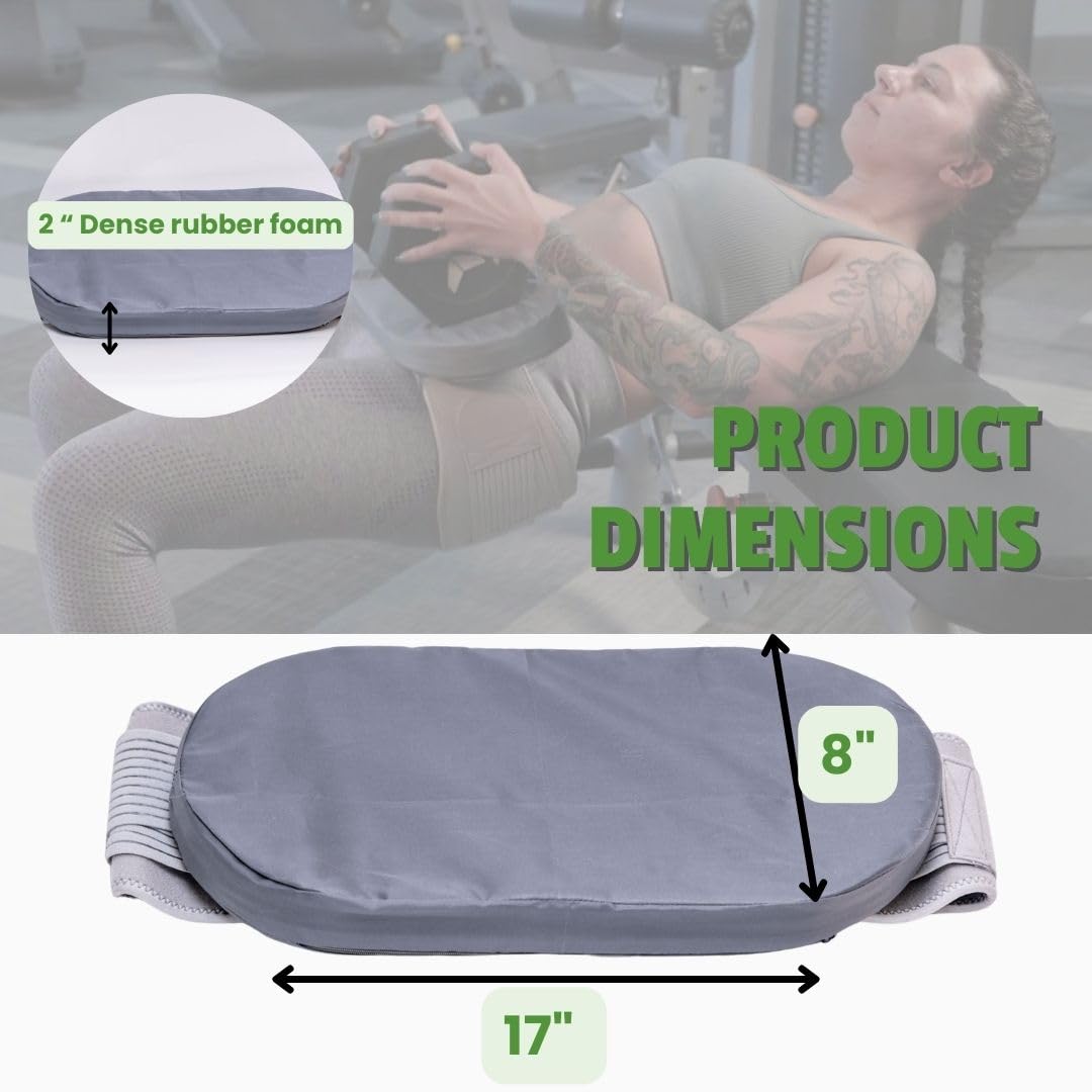 PhatKat Evolution Hip Thrust Pad Women Thick Protection | Booty Glute Workout | Barbell Dumbbell Kettlebells | Sciatic Lower Back | Hip Thrusts Non-Slip | Lightweight Portable