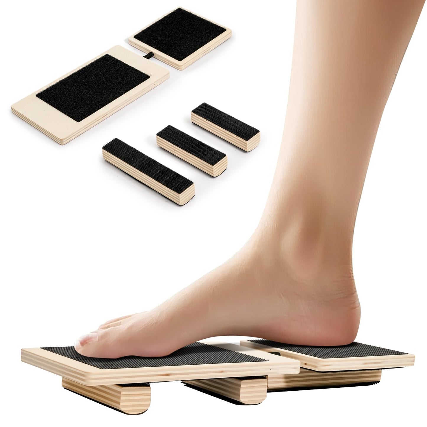 Ankle Balance Board Foot Strengthener - Single Leg Balance Board Foot Exerciser for Sprained Ankle,Posture Corrector, Physical Therapy for Plantar Fasciitis and Toe Stretcher Board for Gym Home