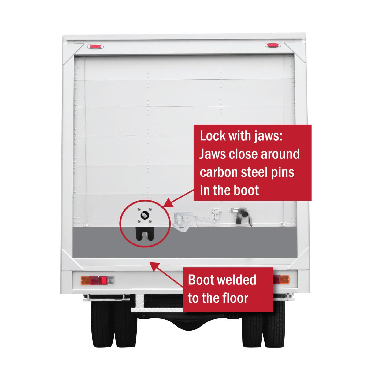 ENFORCER 8050 Roll-Up Door Lock, Automatic Slam Lock with Steel Boot and ABLOY Cylinder for Trailer, Box Truck and Cargo Door Security
