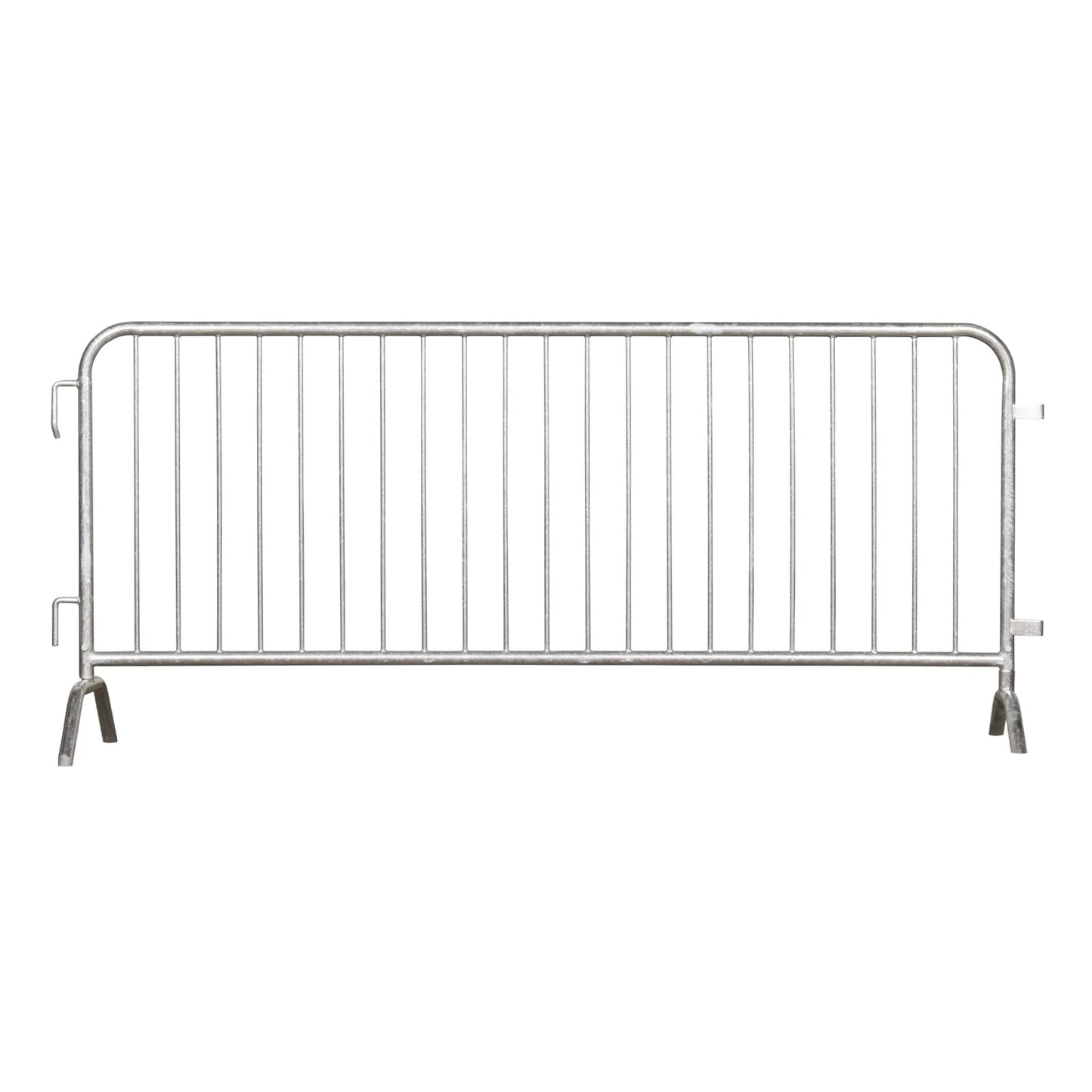 Trafford Industrial Angry Bull Barricades Metal Interlocking Steel Barricade (6.5 Ft. Economy, Light Weight & Pre-Galvanized, Bridge Feet, Zinc Coated Steel, Set of 20)