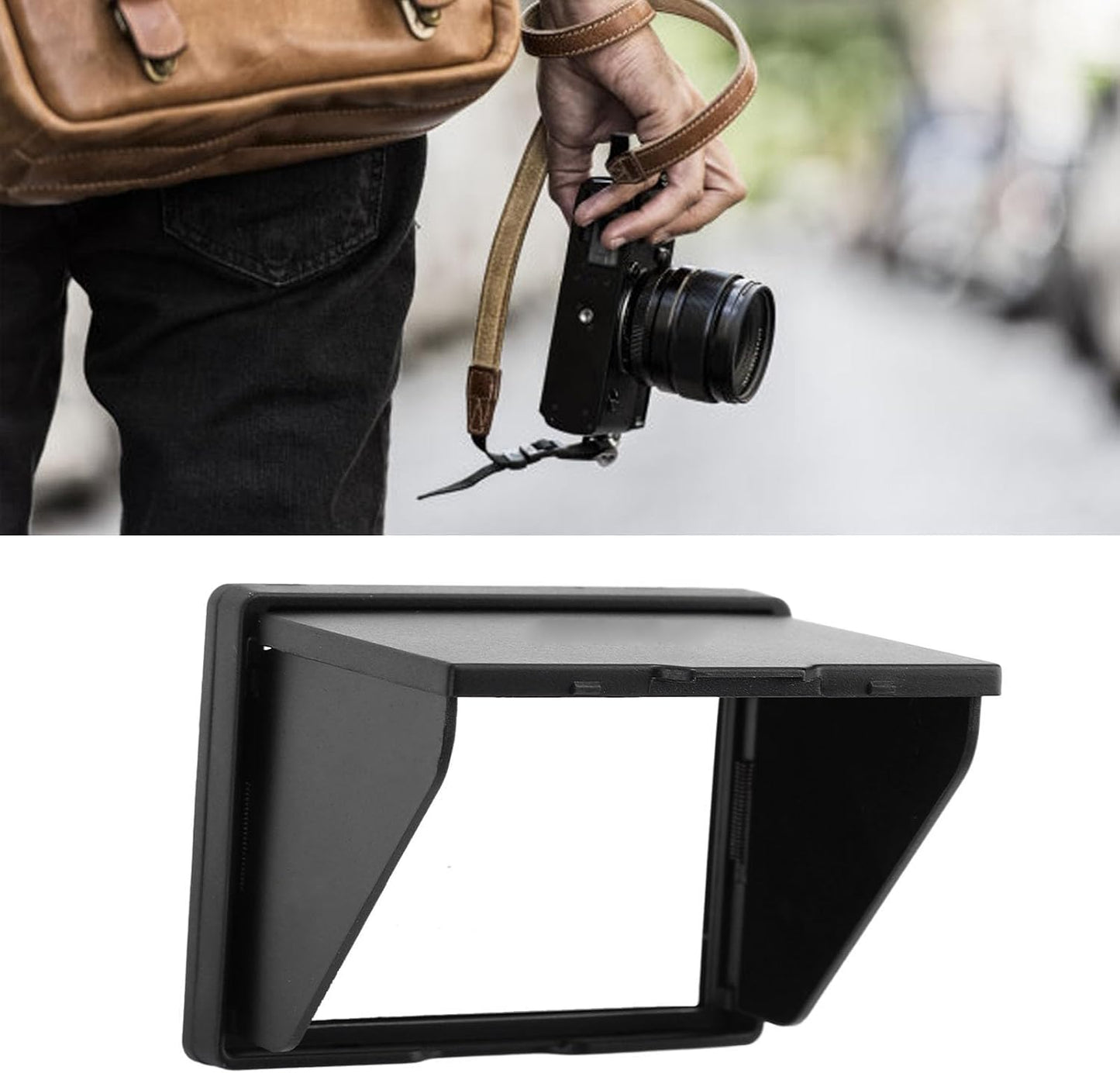 Culnflun 3 Inch A7 A7M2 A7R2 A7M3 A9 Camera LCD Sun Shade, Folding LCD Viewfinder Screen Protector Hood, Sun Hood