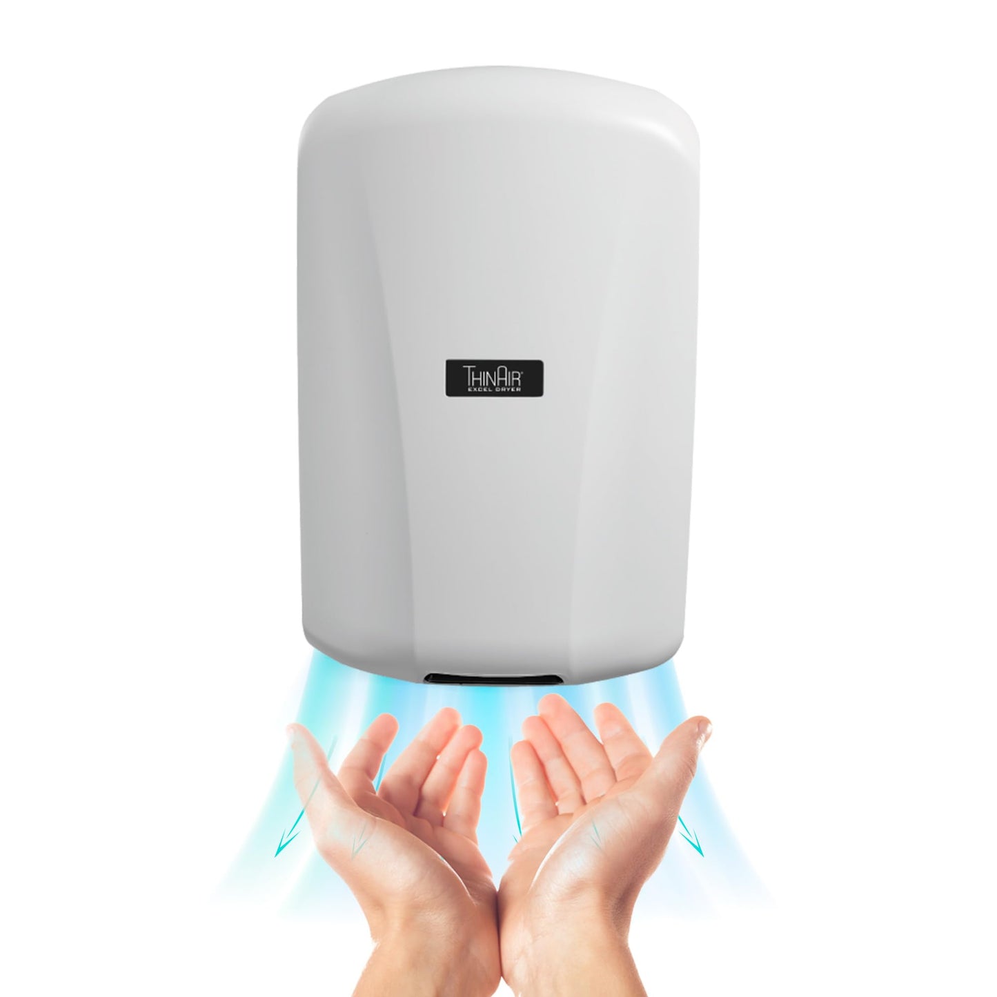ThinAir Hand Dryer, Excel Dryer TA-ABS-110V, Commercial Hand Dryer, Automatic Hand Drying, ADA Compliant Hand Dryer 110-120 Volt
