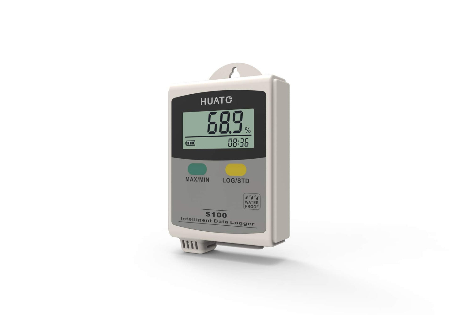 HUATO Portable or Wall Mounted Temperature and Humidity High Accuracy Data Logger with Total 86,000 Recording Points